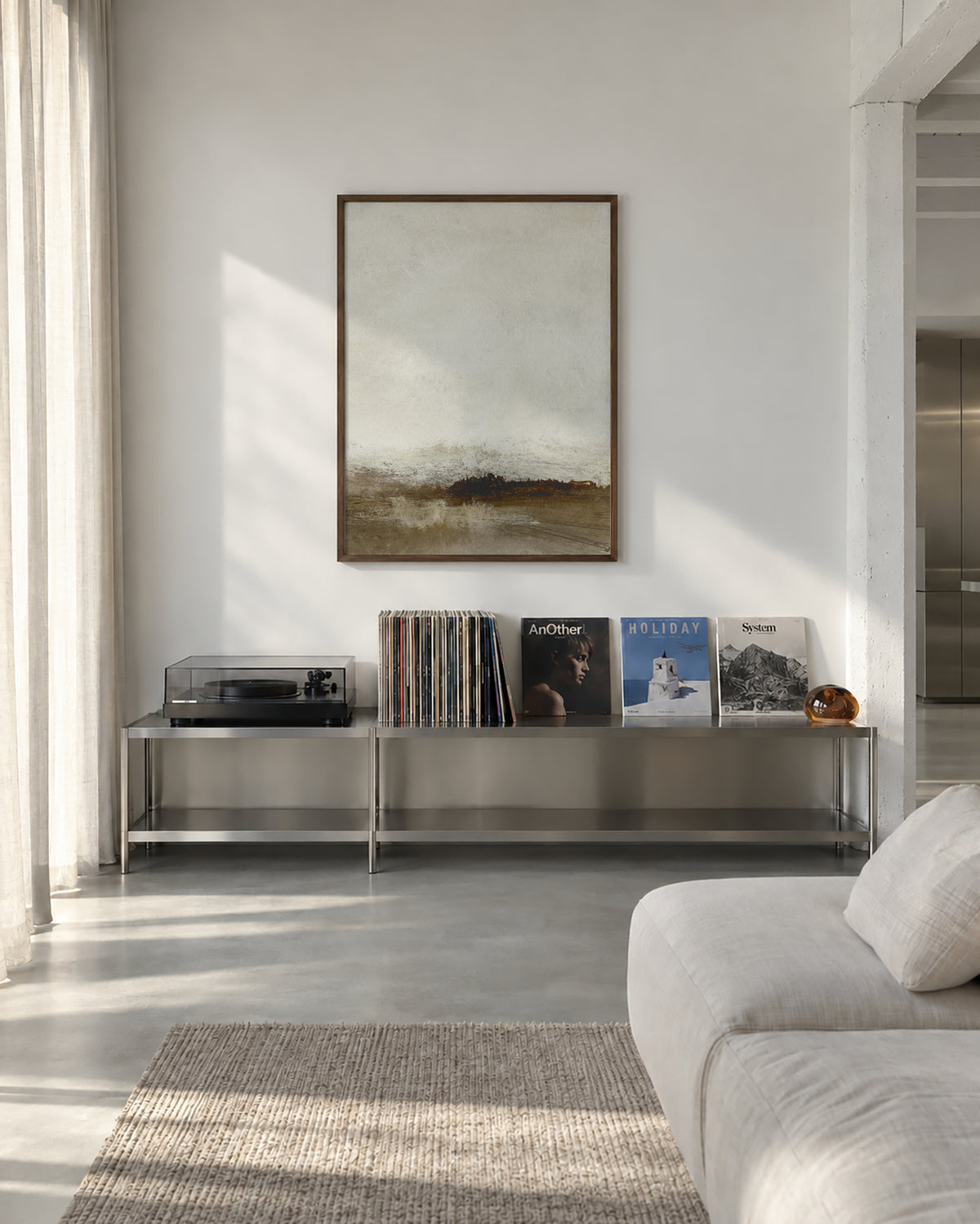 Away from hear No2 - Framed poster in an interior