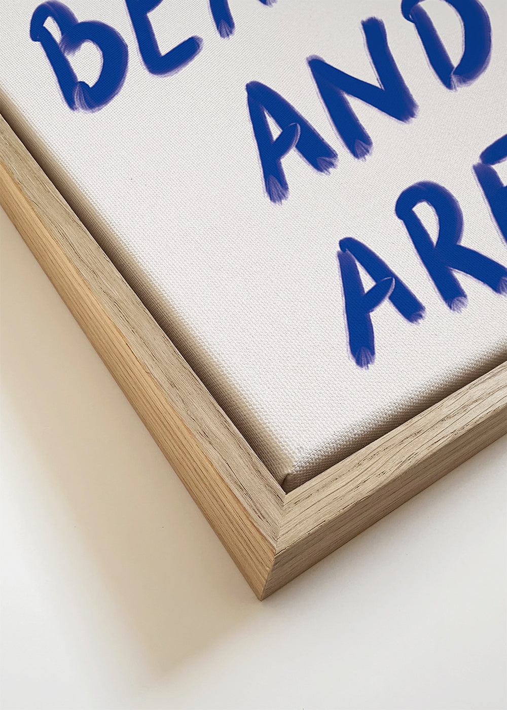 Typografische illustratie 'Reminder' in blauw