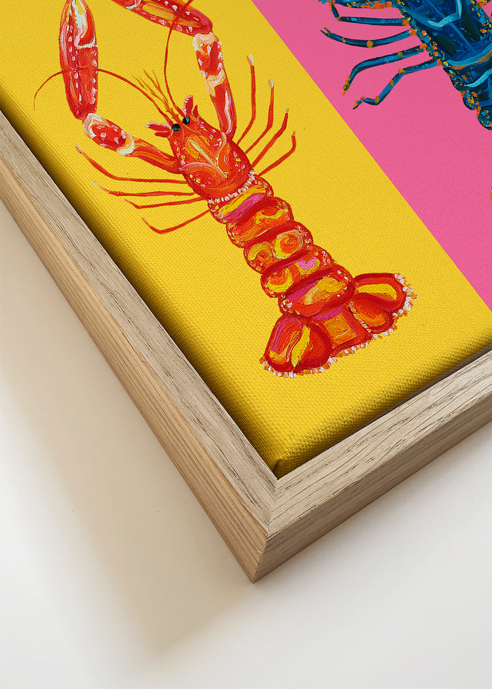 Keuken kunst: kreeften pop art