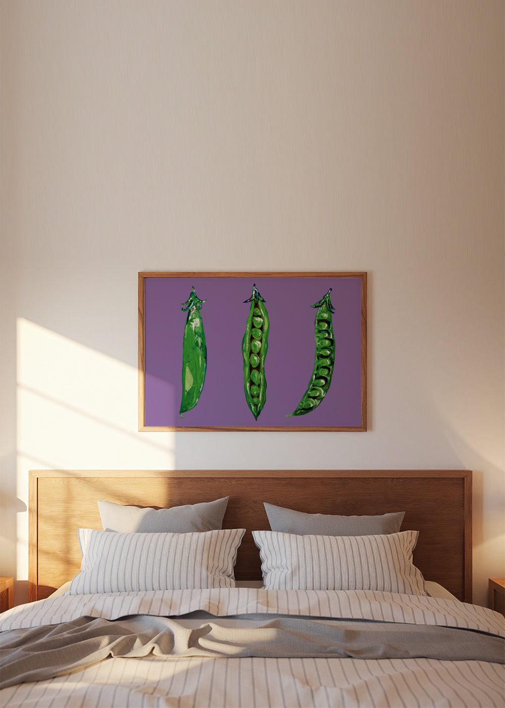 Peas In a Pod - Framed poster in an interior