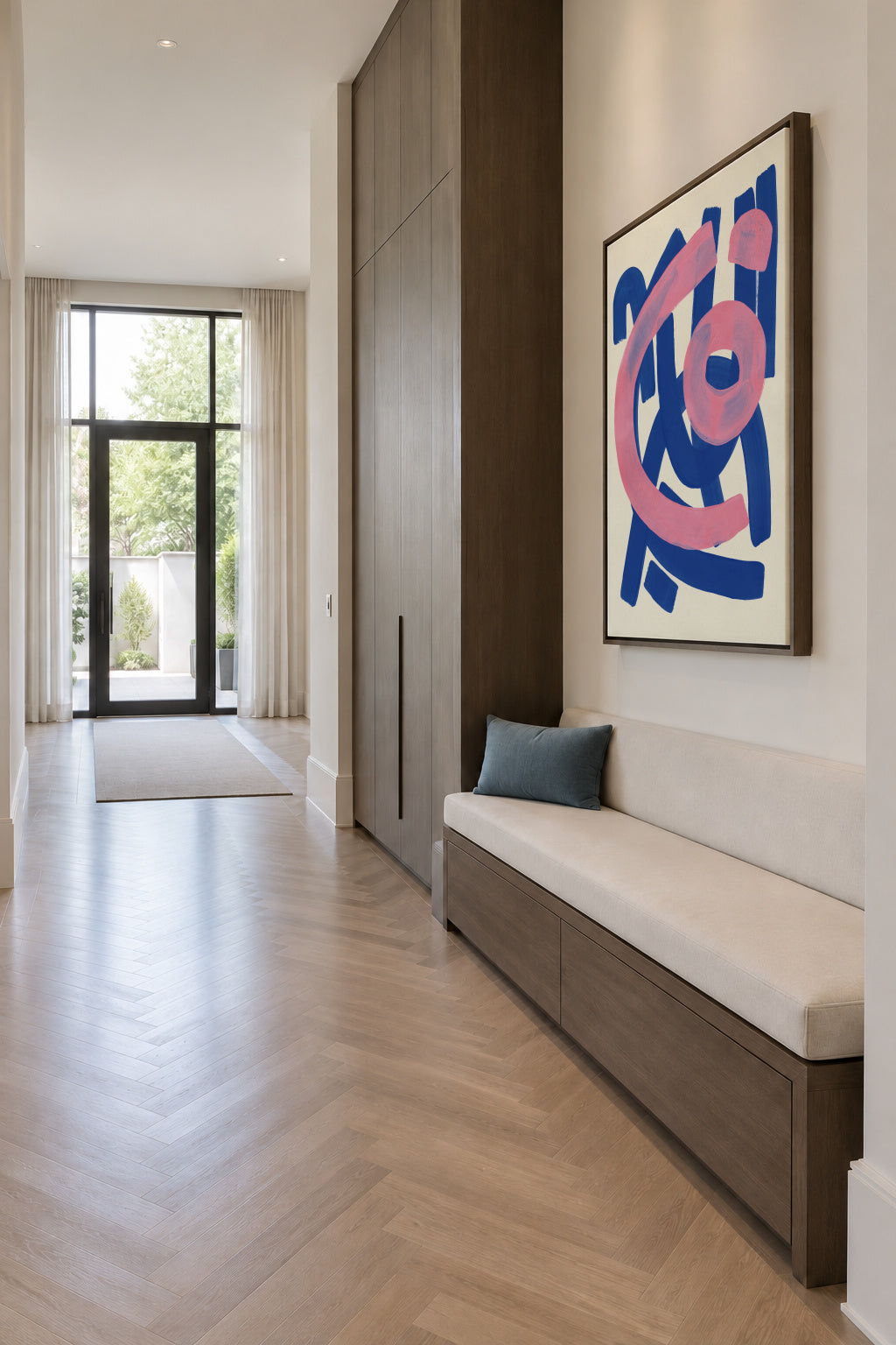 Funky Beat - Framed canvas in an interior