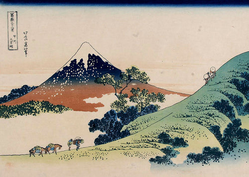 Landschap kunst: Mount Fuji in ukiyo-e stijl