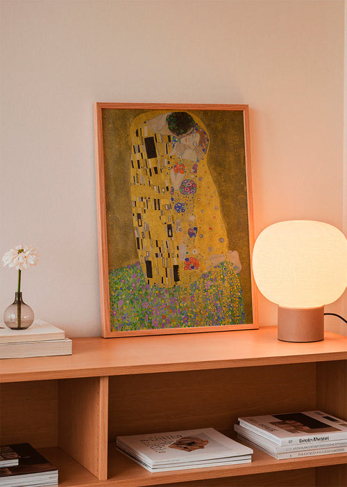 Vintage print Gouden kus