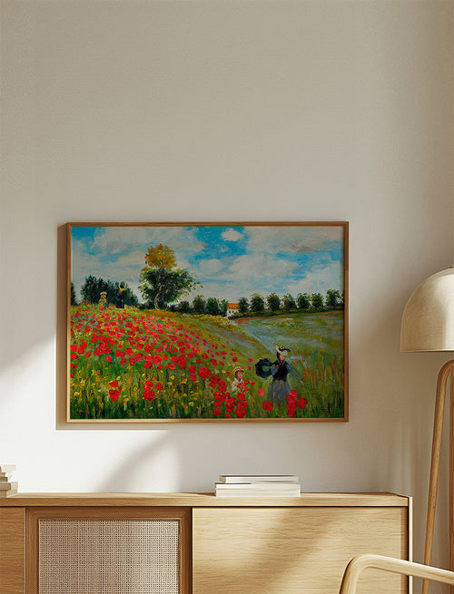 Landschap kunst: klaprozenveld in Argenteuil