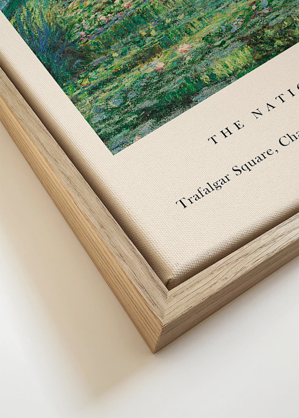 Botanische poster: Waterlily vijver en brug
