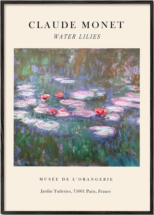 Botanische print: Water lilies studie