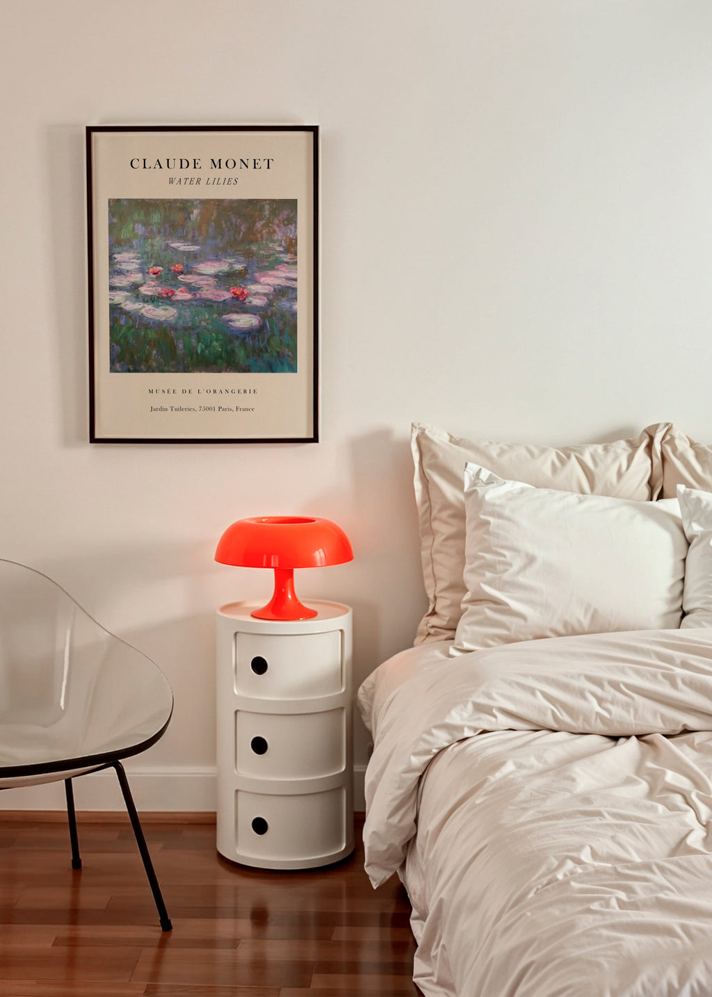 Water lilies Exhibition - Claude Monet - Framed poster in an interior