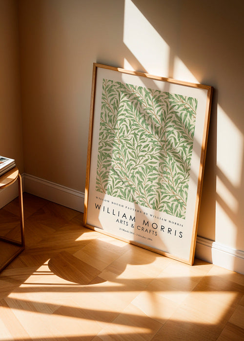 Botanische print Willow takken in Morris-stijl