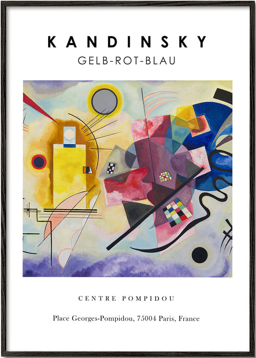 Abstracte kunst Kandinsky-stijl met geometrische vormen