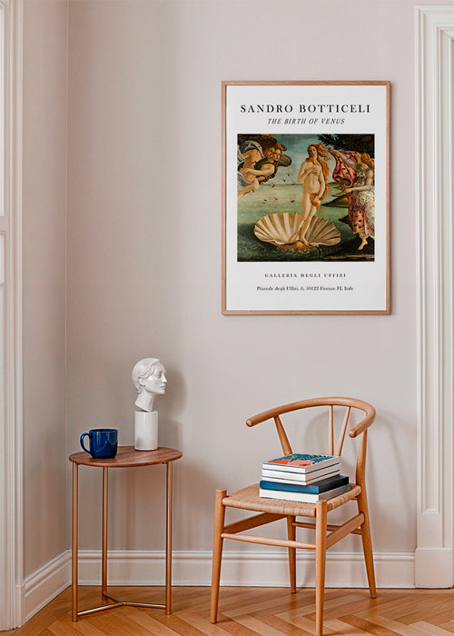 Klassieke Geboorte van Venus print van Botticelli