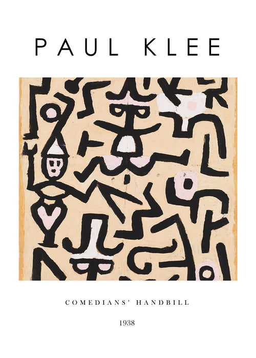 Abstract kunstwerk met zwarte figuren
