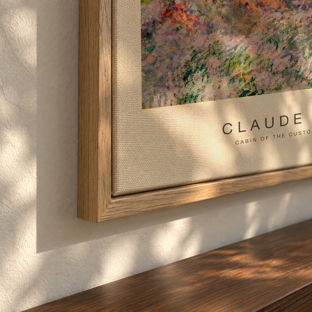 Cabin of the Customs Watch (Special Edition) - Claude Monet - Framed canvas detail