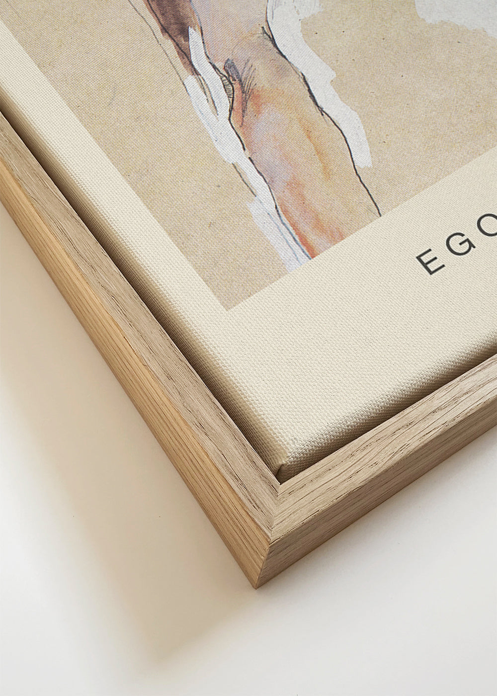 Vintage print: liggende vrouwelijke figuur van Egon Schiele
