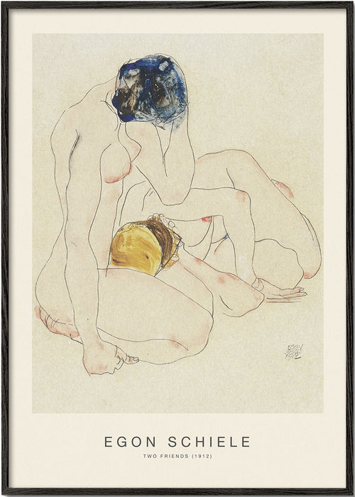 Illustratie van twee liggende figuren