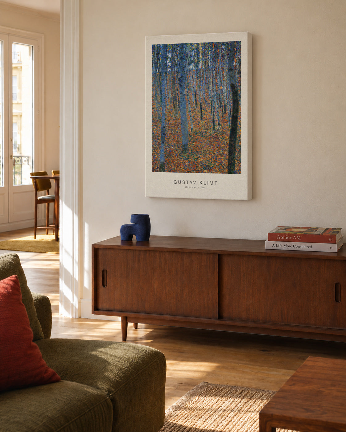 Beech Grove (Special Edition) - Gustav Klimt - Unframed canvas in an interior