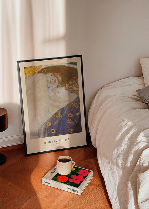 Vintage poster: Danae in gouden tinten