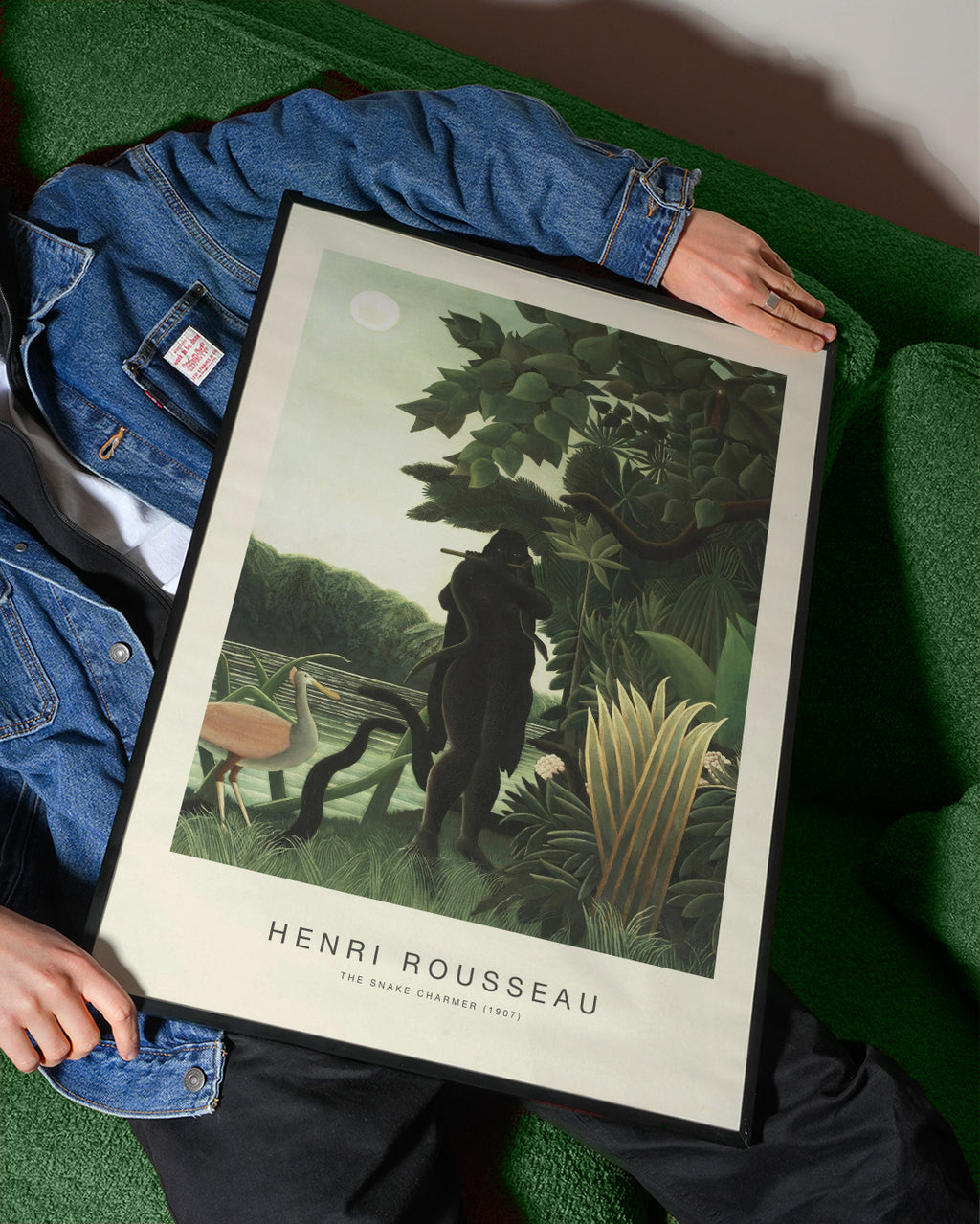 The Snake Charmer (Special Edition) - Henri Rousseau - Framed poster detail
