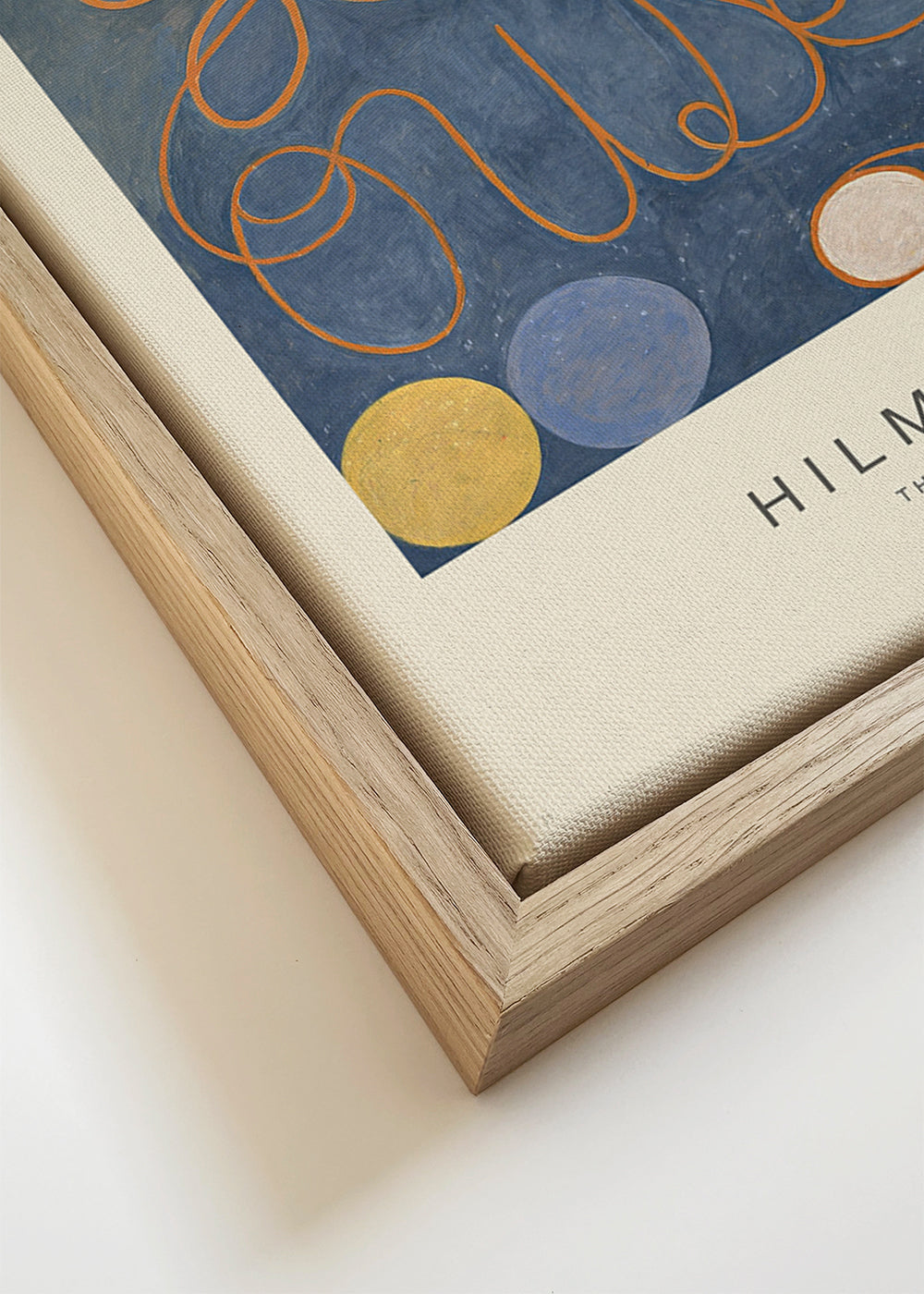 Botanische print met bloemencirkels