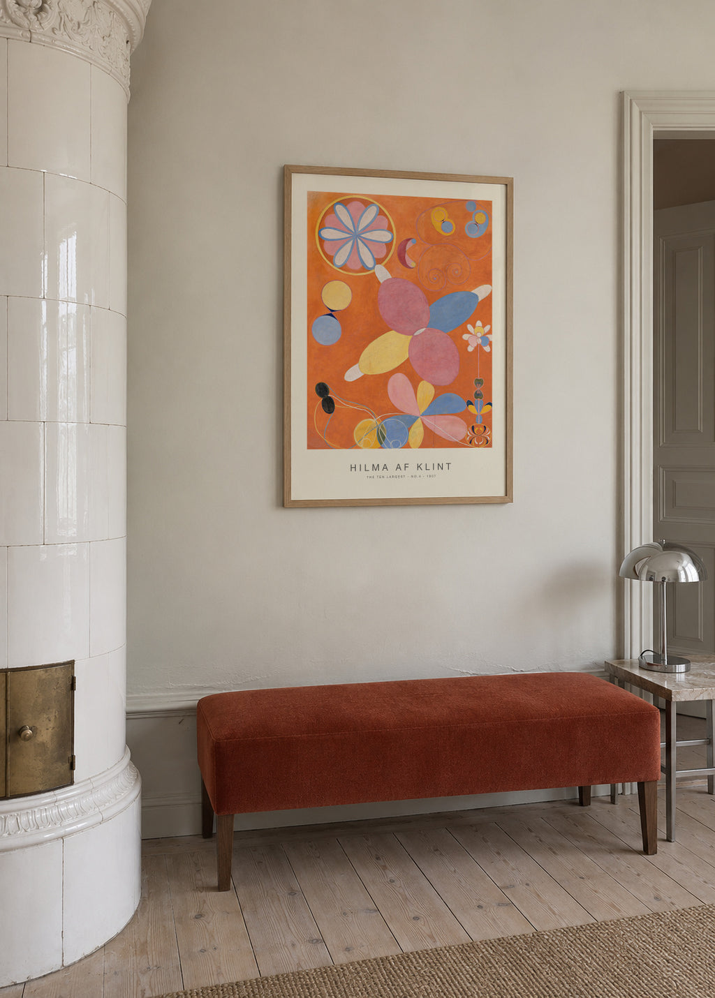 The Ten Largest, No.4 (Special Edition) - Hilma af Klint - Framed poster in an interior