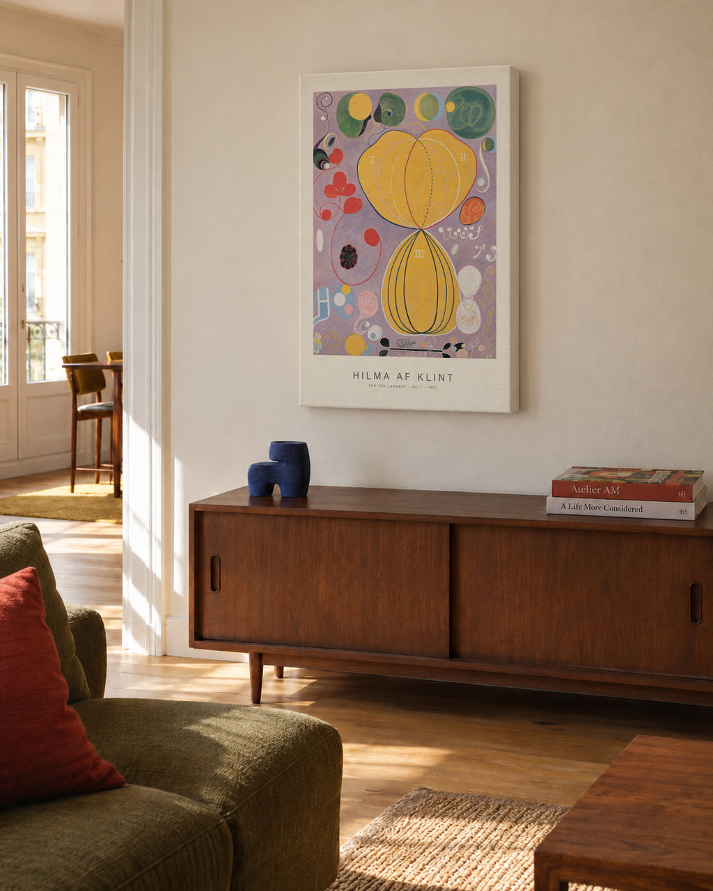 The Ten Largest, No.7 (Special Edition) - Hilma af Klint - Unframed canvas in an interior