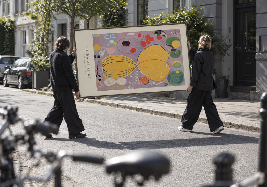 The Ten Largest, No.7 (Special Edition) - Hilma af Klint - Framed canvas in an interior