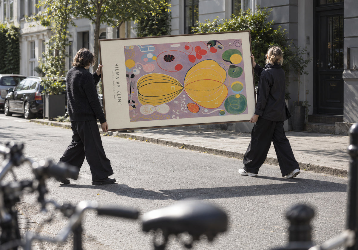 The Ten Largest, No.7 (Special Edition) - Hilma af Klint - Framed canvas in an interior