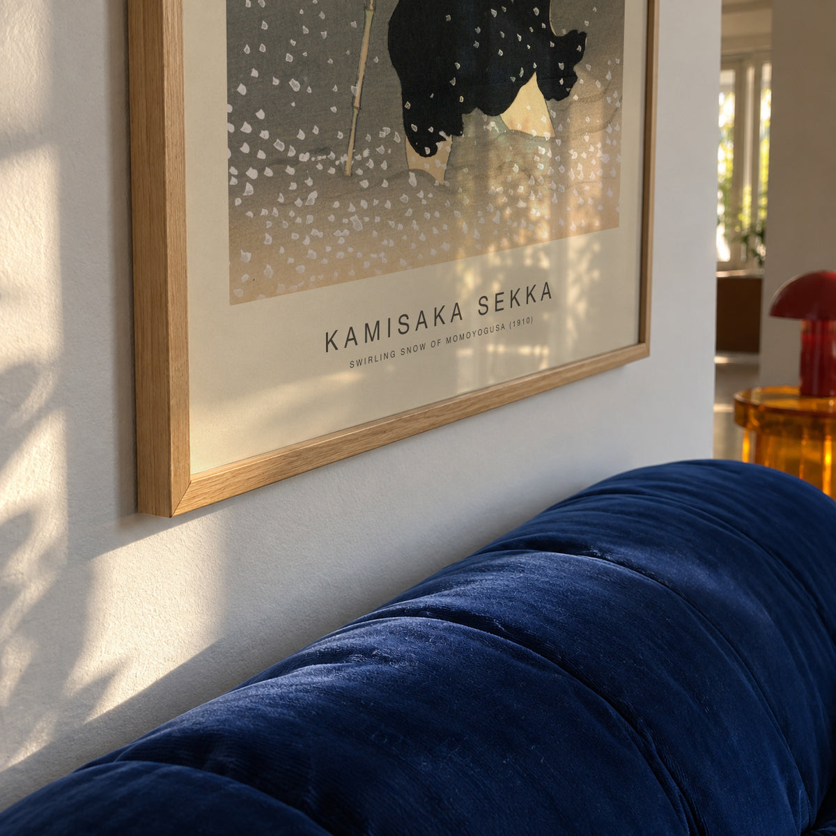 Swirling Snow of Momoyogusa (Special Edition) - Kamisaka Sekka - Framed poster detail