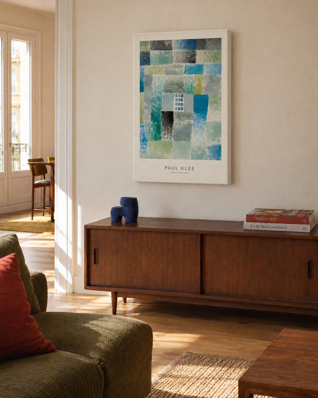 First House (Special Edition) - Paul Klee - Unframed canvas in an interior