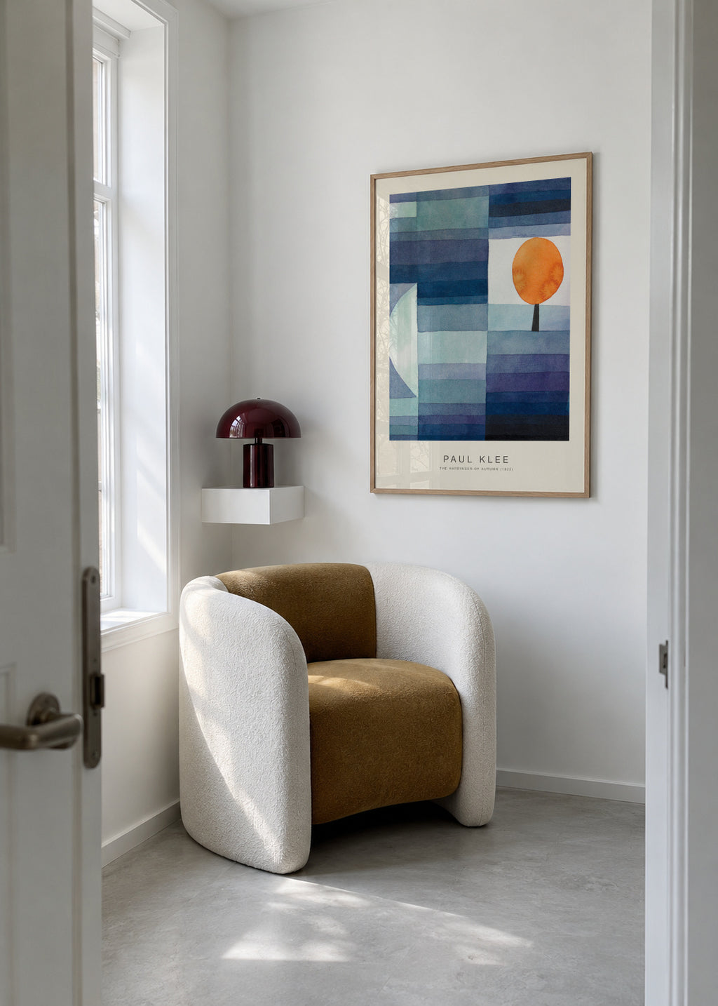 The Harbinger of Autumn (Special Edition) - Paul Klee - Framed poster in an interior
