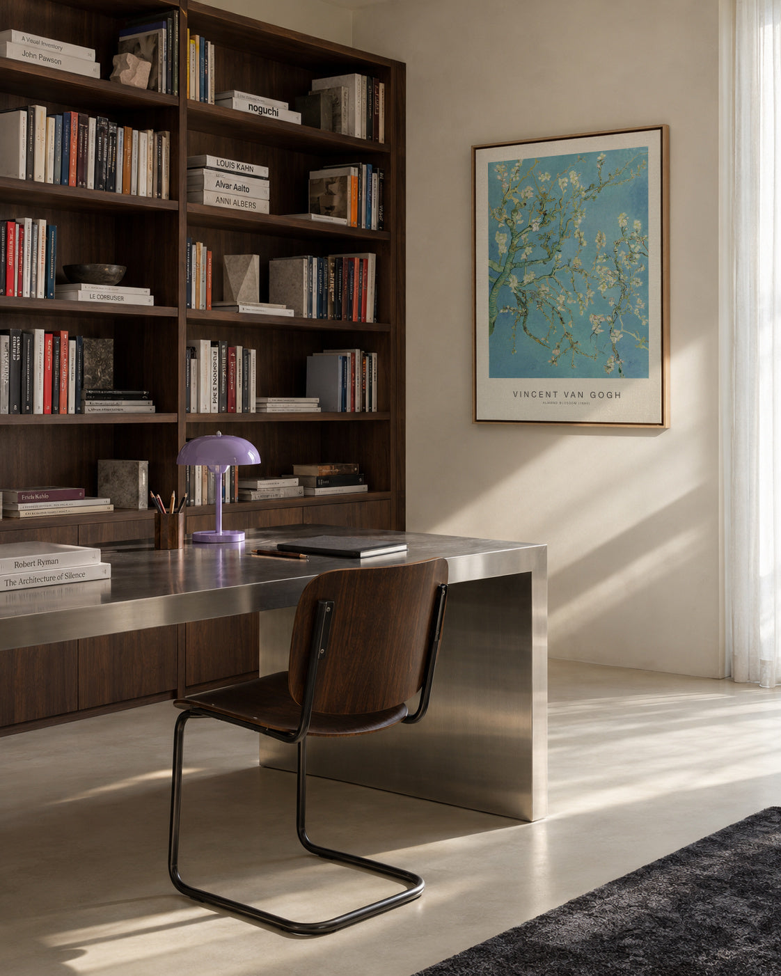 Almond Blossom (Special Edition) - Vincent van Gogh - Framed canvas in an interior