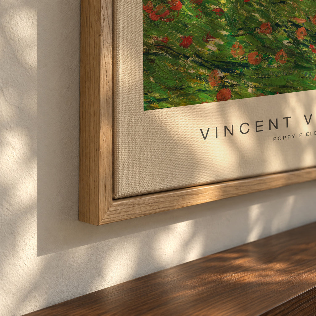 Poppy Field (Special Edition) - Vincent van Gogh - Framed canvas detail