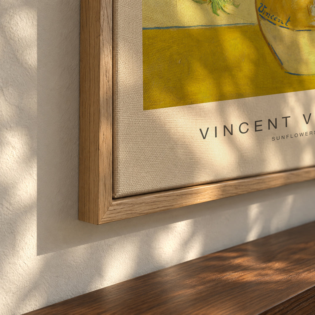Sunflowers (Special Edition) - Vincent van Gogh - Framed canvas detail