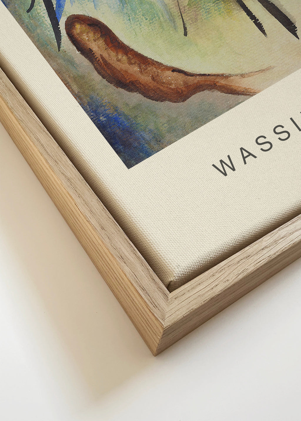 Water & Black Lines (Special Edition) - Wassily Kandinsky - Framed canvas detail
