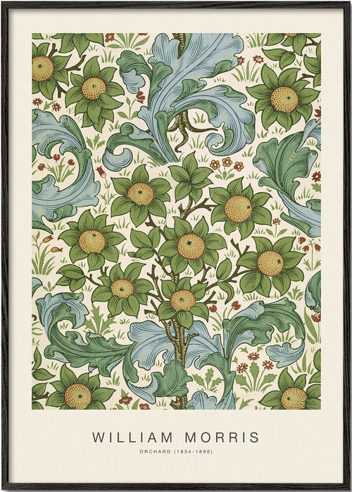 Botanische poster William Morris bloemenpatroon