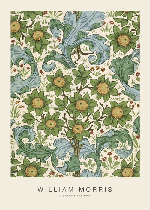 Botanische poster William Morris bloemenpatroon