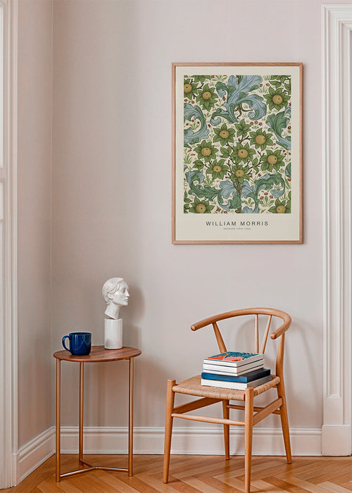 Botanische poster William Morris bloemenpatroon