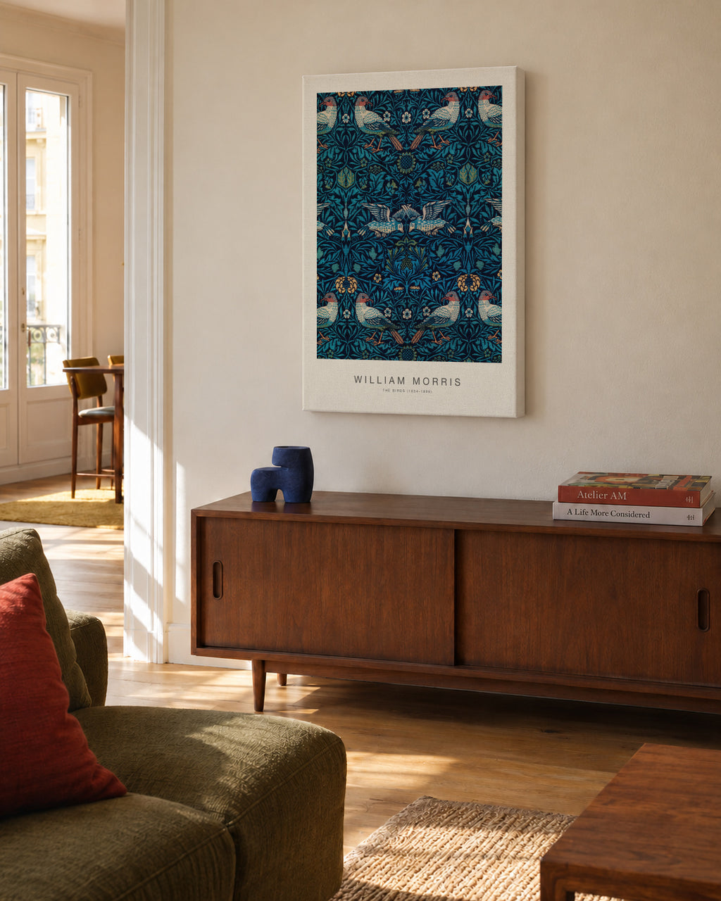 The Birds (Special Edition) - William Morris - Unframed canvas in an interior