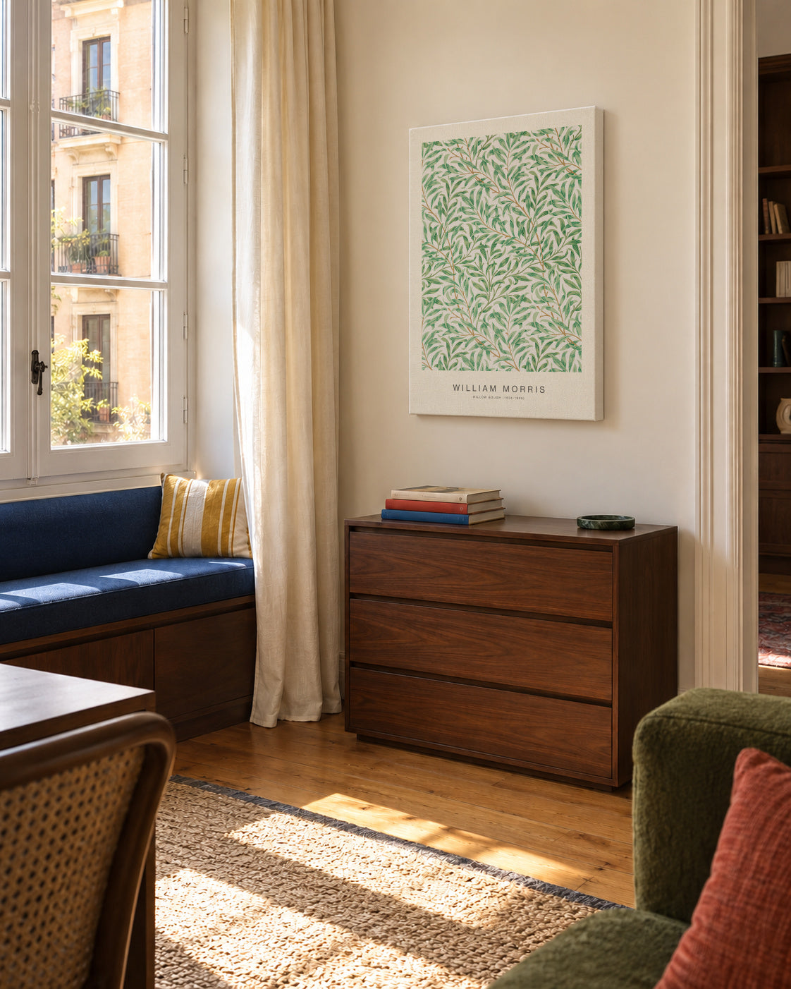 Willow Bough (Special Edition) - William Morris - Unframed canvas in an interior