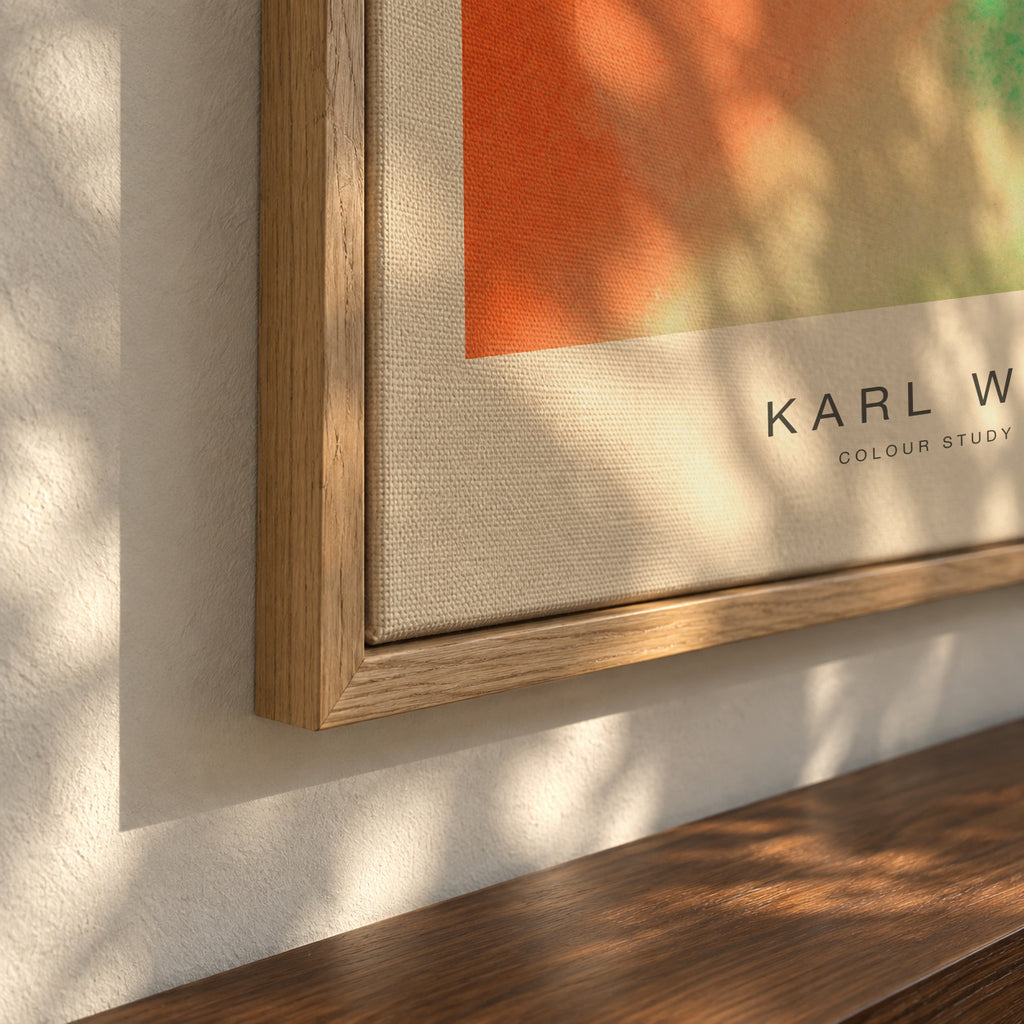 Colour Study No.1 - Karl Wiener - Framed canvas detail