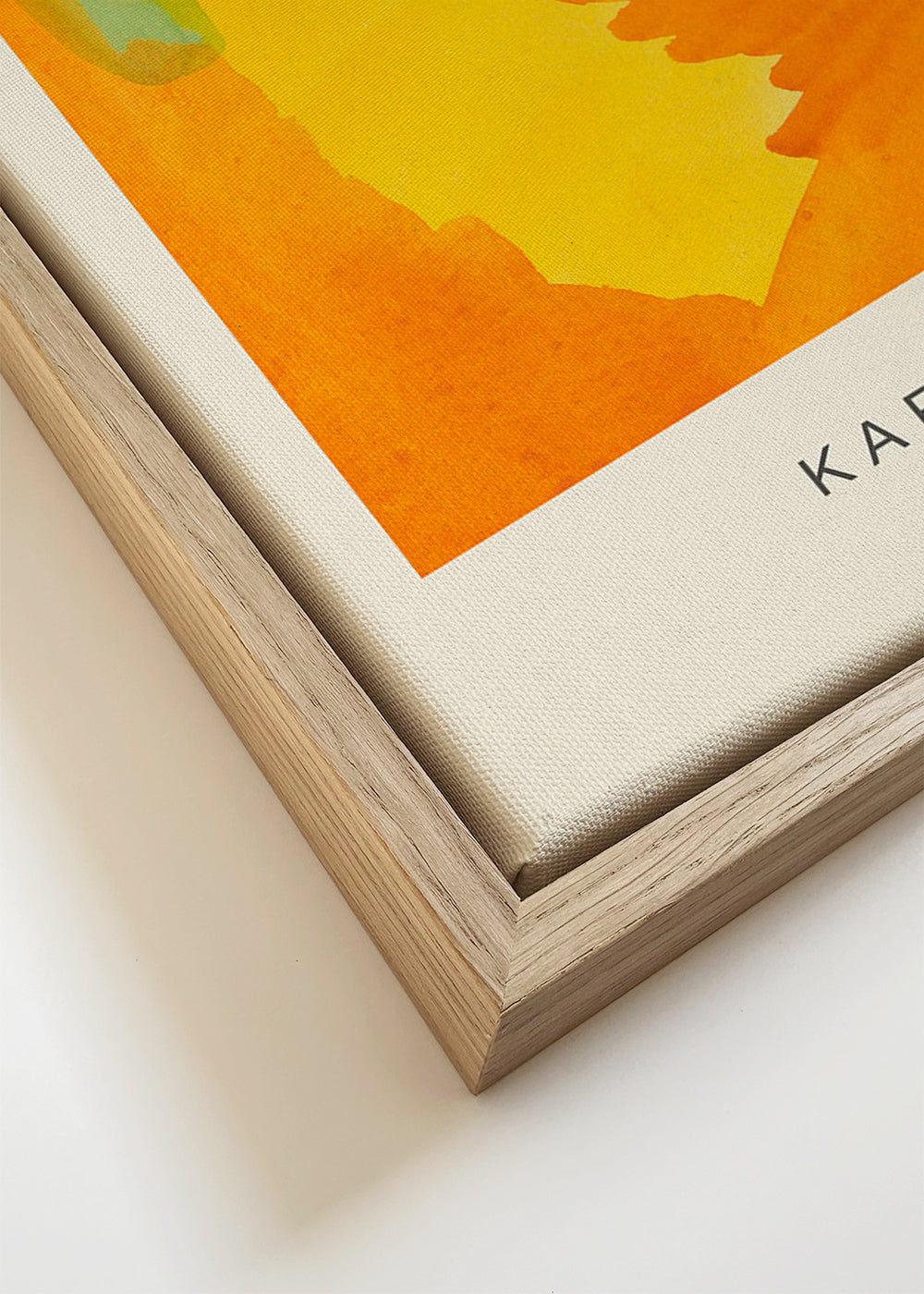 Abstracte kunst — kleurstudie geel en oranje