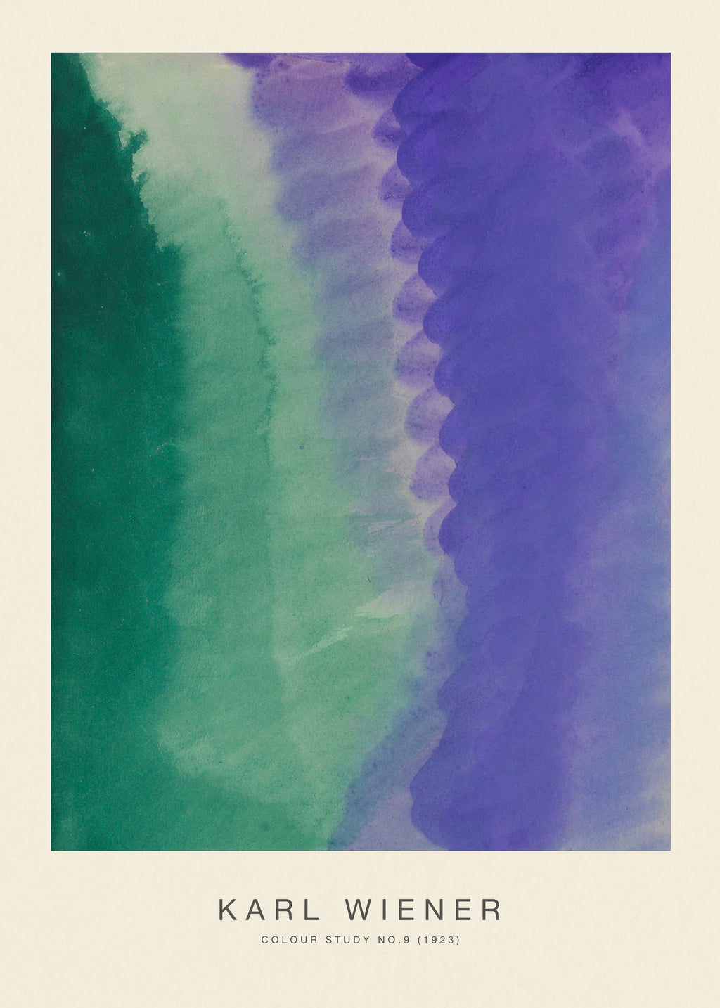 Colour Study No.9 - Karl Wiener - Unframed art print