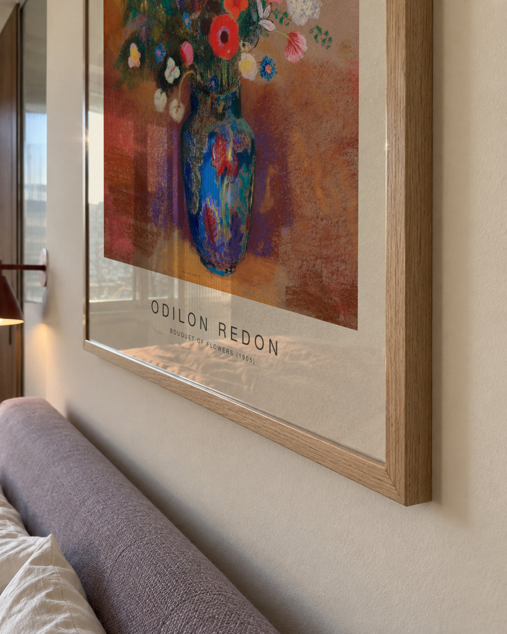 Bouquet of Flowers (Special Edition) - Odilon Redon - Framed poster detail