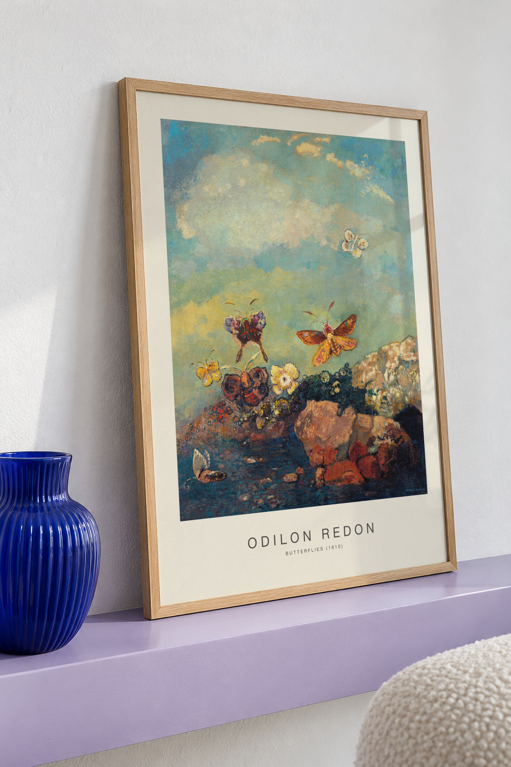 Butterflies (Special Edition) - Odilon Redon - Framed poster detail