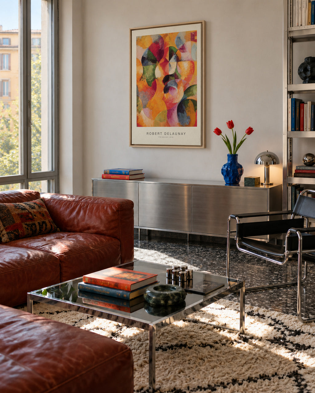 The Sunlight (Special Edition) - Robert Delaunay - Framed canvas in an interior