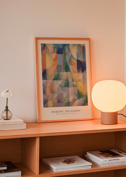 Stadskonst: abstract raam in pasteltinten