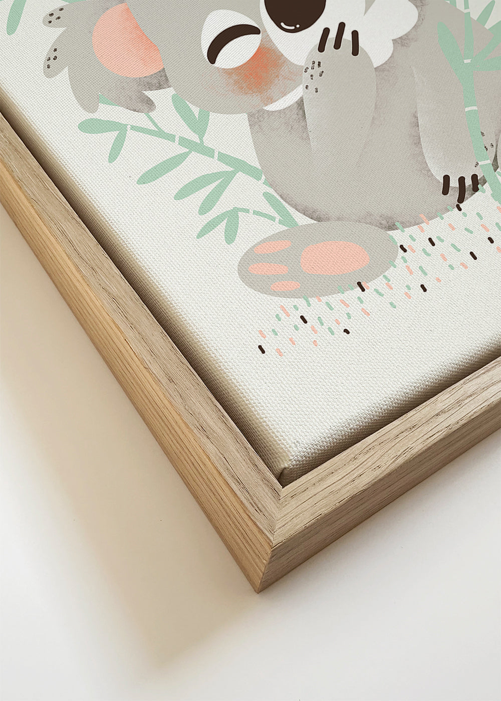 Kinderillustratie koala met glimlach