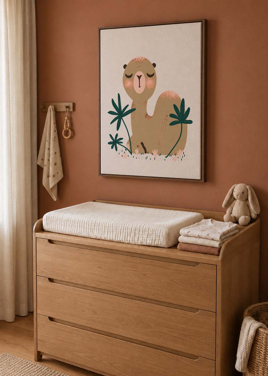 Animignons - the Camel - Framed canvas in an interior