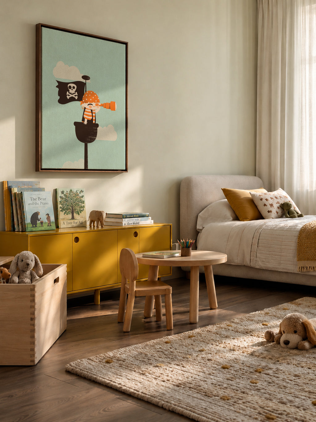Pirate Lookout - Framed canvas in an interior