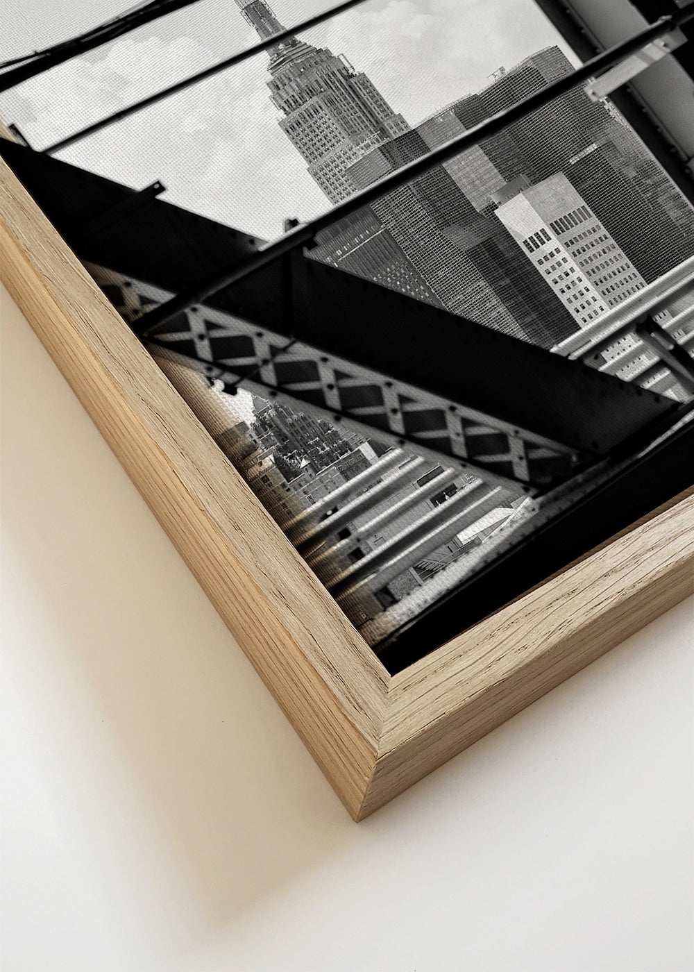 Stadsposter: Manhattan skyline zwart-wit