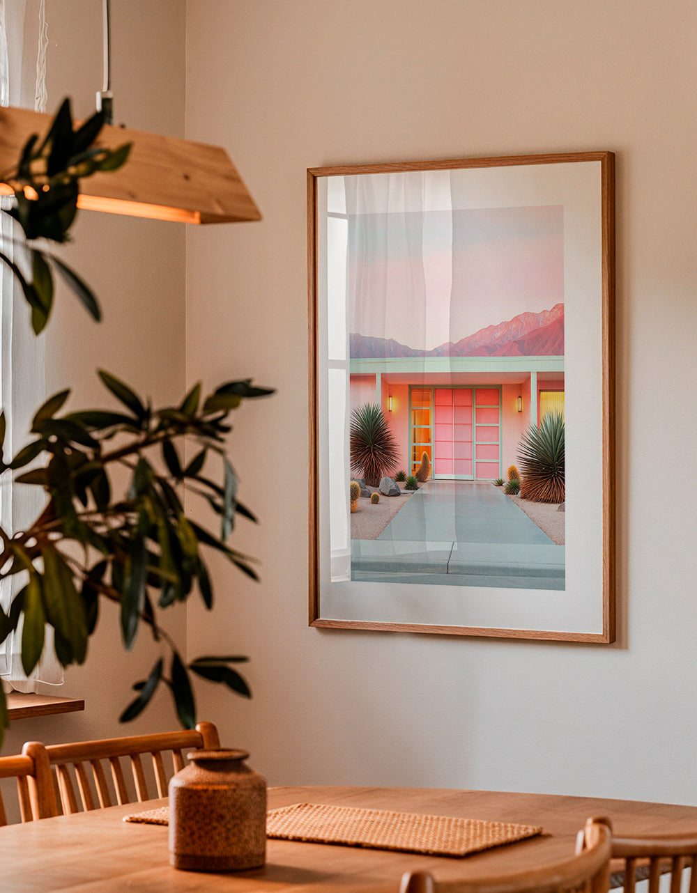 Botanische poster Palm Springs roze – Product2